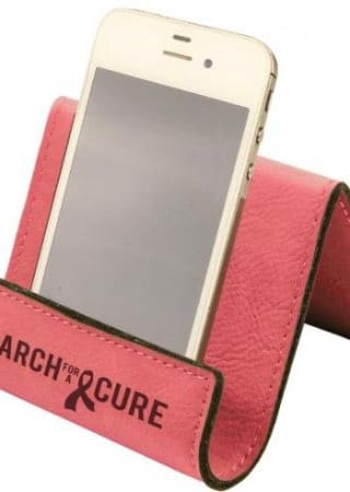 personalized leatherette phone holder accessories